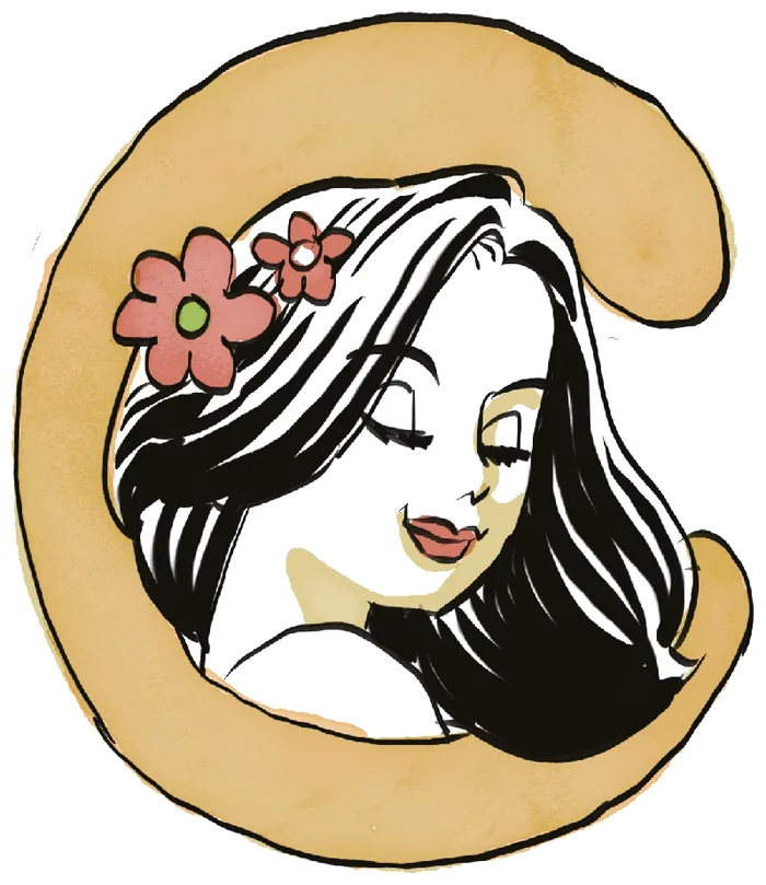 Ilustrasi huruf C